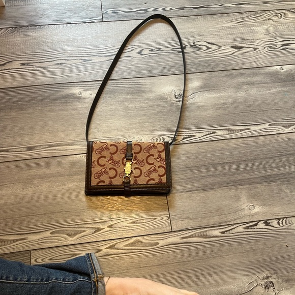 Vintage Celine Macadam Horse Carriage shoulder/crossbody bag - Picture 2 of 13